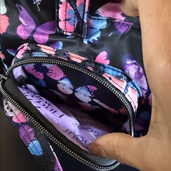 Lug Jumper 2 Carry-All Handbag/Crossbody Watercolor Butterflies New No tag - Picture 15 of 17